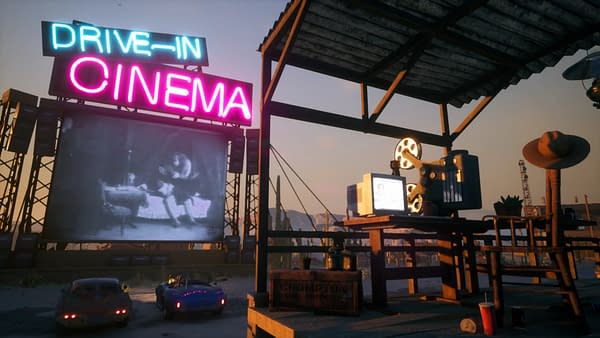 Gas Station Simulator Releases Free Drive-In Cinema DLC