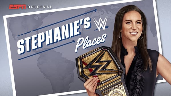 Stephanie McMahon WWE travel show Stephanie's Places key art