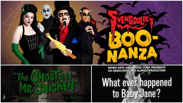 Svengoolie "BOO-Nanza" Kicks Off Tonight: "Mr. Chicken" & "Baby Jane"