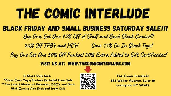Black Friday Comic Book Stores