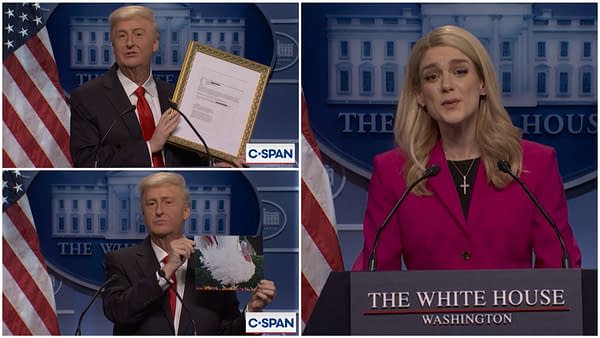 SNL 51 Cold Open Finds Trump Trying to Distract From Epstein Files