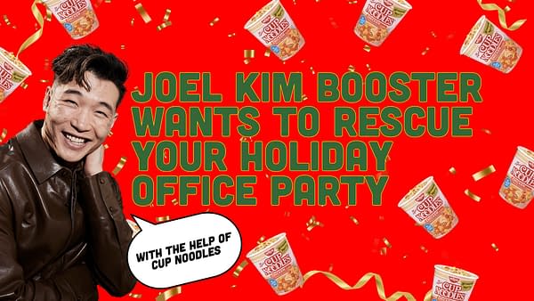 Joel Kim Booster Wants To Save Your Office Party With Cup of Noodles