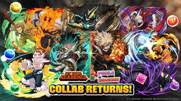 Puzzle & Dragons Celebrates My Hero Academia's Final Season