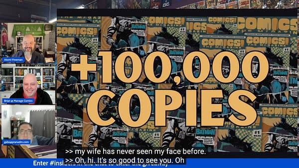 Proof that Comics!: The Magazine got over a 100,000 print run for the first issue