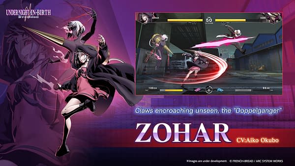Under Night In-Birth II Sys:Celes Reveals Zohar DLC For Summer 2026
