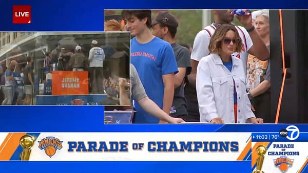 Yes, Law & Order: SVU Star Hargitay Was on Knicks Star Brunson's Float