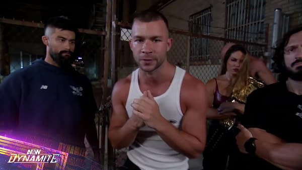 Daniel Garcia, who will face Will Ospreay on AEW Collision, sends a message to former Death Riders ally Will Ospreay during a backstage promo on AEW Dynamite