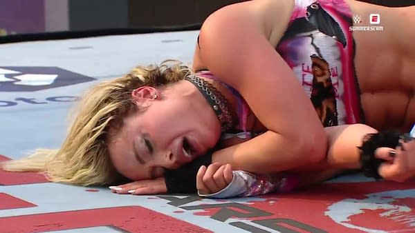 Liv Morgan takes a breather after retaining her title at WWE SummerSlam