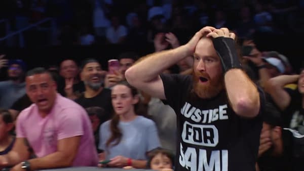 Sami Zayn reacts to CM Punk vs. Kevin Owens on WWE SmackDown