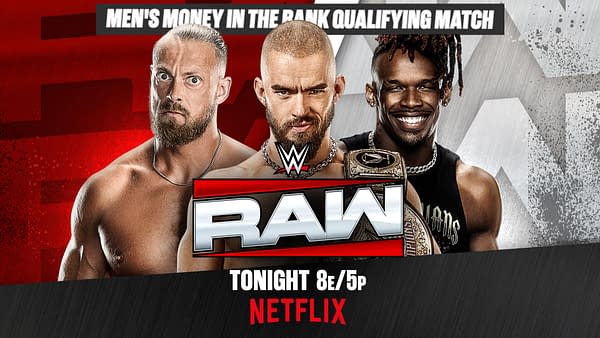 Je'Von Evans, Austin Theory and Big Cass battle in a Money in the Bank Qualifying Match