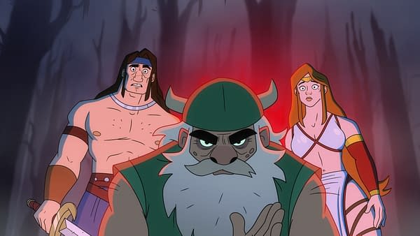Golden Axe Stars Matthew Rhys & Liam McIntyre on Game, Humor & More