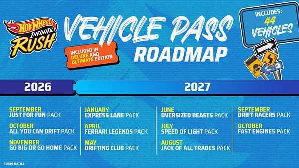 Hot Wheels Infinite Rush Reveals Content Ahead of September 10 Launch