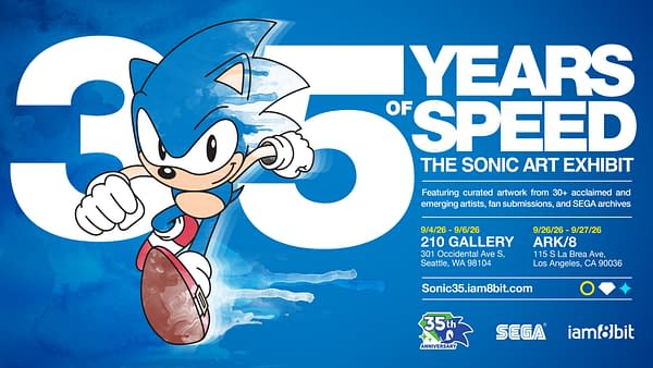 Sonic the Hedgehog Opens a 35th Anniversary Gallery in Seattle