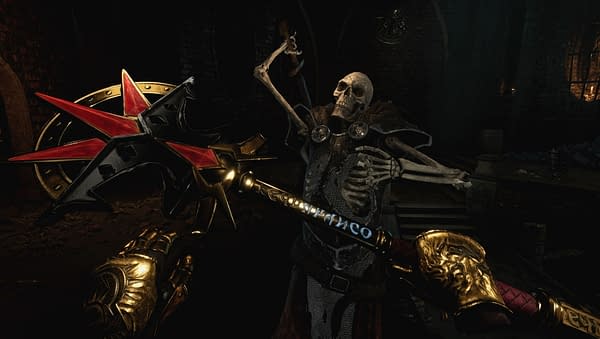 Look at this skeleton, look at this staff, and tell me you don't instantly want to bash the head in! Courtesy of Carbon Studio.