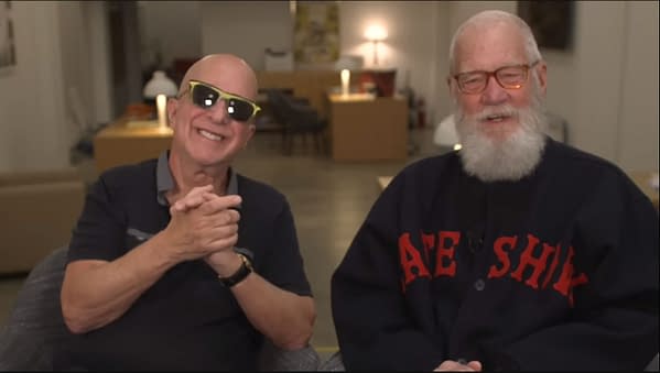 Late Show: David Letterman, Paul Shaffer Reunite for Marquee Giveaway