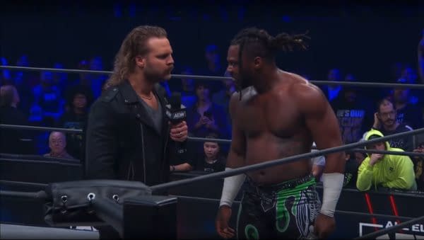 Hangman Adam Page and Swerve Strickland face off on AEW Dynamite