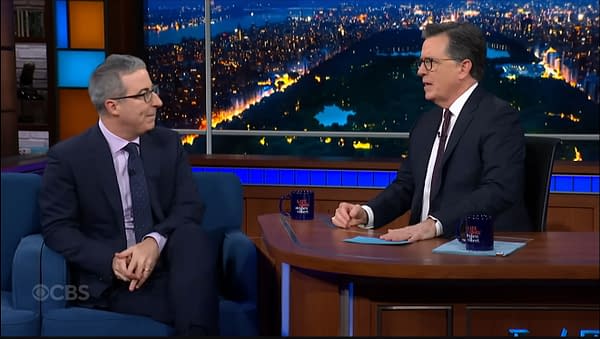Colbert: Oliver Calls Late Show Cancellation 