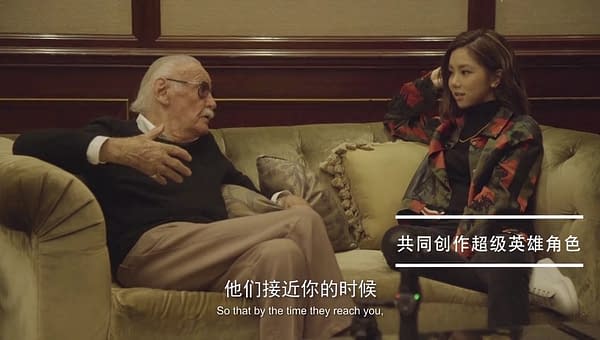 Stan Lee tell Jane Zhang to sing her way out of trouble