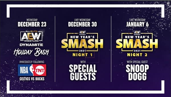 Here's AEW Dynamite's schedule for the Holiday season