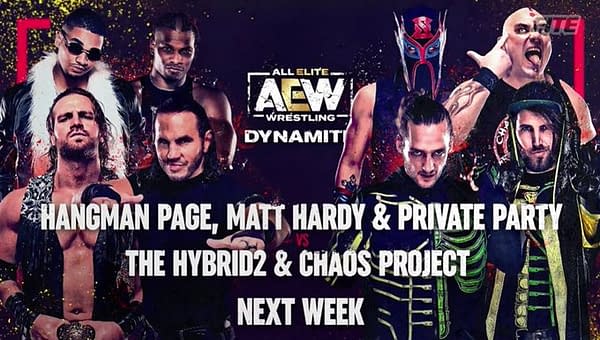 Hangman Page teams with Matt Hardy and Private Party to take on The Hybrid2 and Chaos Project next week. But what about the contract Hardy signed with Page?