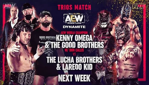 Kenny Omega and the Good Brothers team up again to take on The Lucha Brothers and Laredo Kid on AEW Dynamite next week.