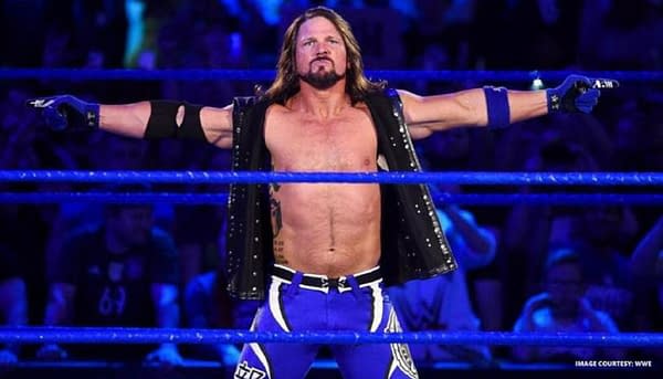 AJ Styles enters the ring on SmackDown, courtesy of WWE.