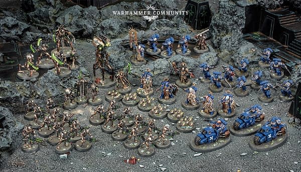 An array of models from Indomitus, Games Workshop's first boxed set release for the ninth edition of Warhammer 40,000.