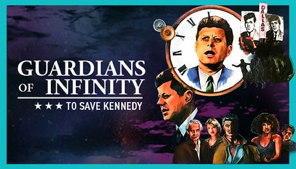 Promo art for Guardians Of Infinity: To Save Kennedy, courtesy of Ziggurat Interactive.