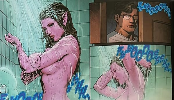 Superman shower scene from Superman Lost