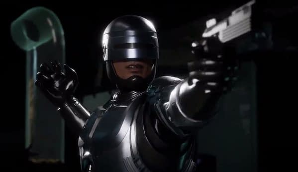 Get a proper look at RoboCop before he goes to save Sting, courtesy of NetherRealm Studios.