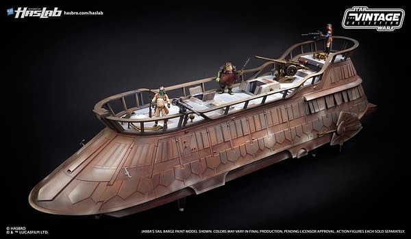 Haslab's Star Wars Vintage Collection Jabba's Sail Barge Reaches Funding Goal