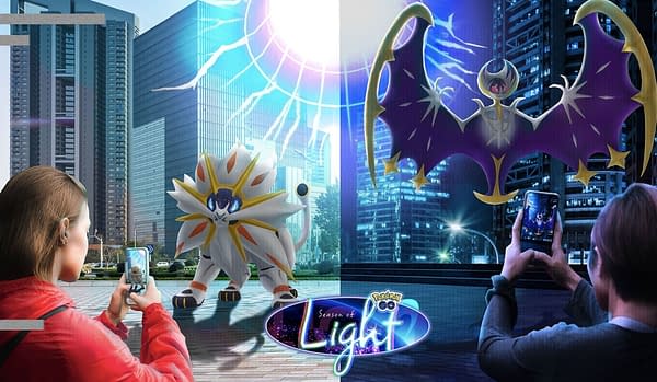 Lunala & Solgaleo in Pokémon GO. Credit: Niantic