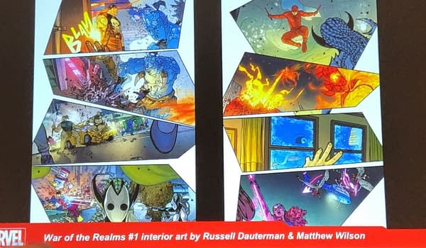 Marvel Unveils Tons of Interior Art from War of the Realms and Assorted Spinoffs at C2E2
