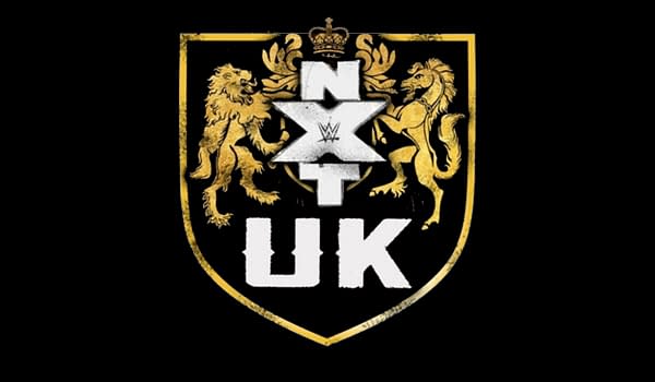 The logo for WWE wrestling brand NXT UK