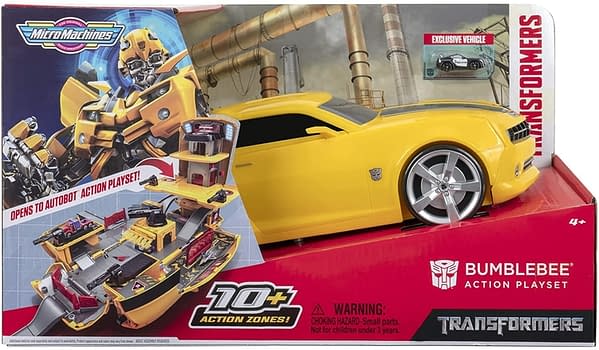 Transformers x Micro Machines Bumblebee Playset Revealed by Jazwares