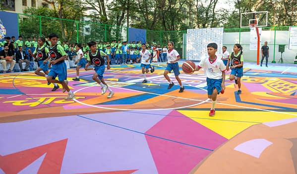 2K Foundations Installs New Basketball Court In Mumbai, India