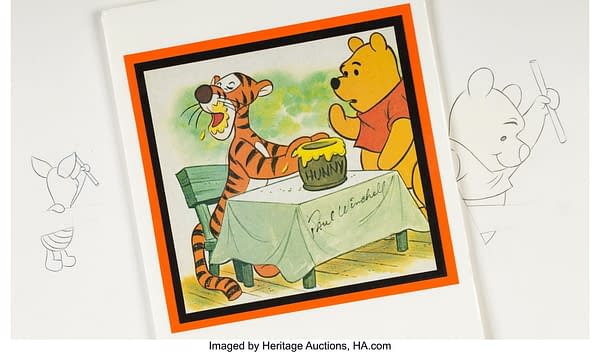 Winnie the Pooh and a Day for Eeyore "Poohsticks" Production Drawings and Print lot. Credit: Heritage Auctions