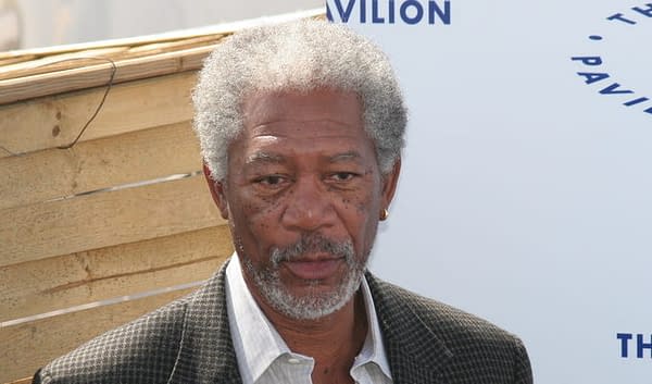 CANNES, FRANCE - MAY 18, 2005: Morgan Freeman attends the 58th International Cannes Film Festival