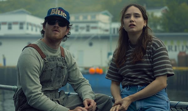 Below: Hartnett, Heaton, Davis Hunt Sea Creature in New Netflix Series