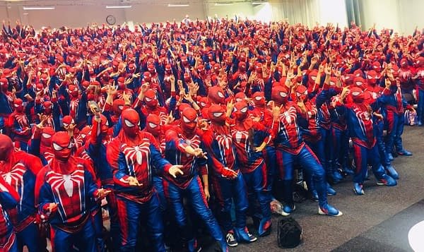 New World Record For Spider-Man Cosplayers &#8211; 547 at Stockholm Comic Con