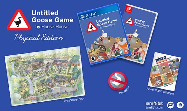 A look inside the physical edition of Untitled Goose Game, courtesy of iam8bit.