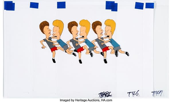 Beavis and Butt-Head "Murder Site" Production Cel Sequence of 3. Credit: Heritage Auctions