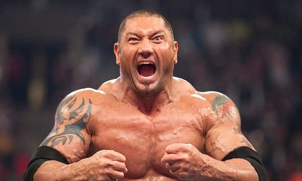 Dave Bautista has an issue with where we're ordering take-out from, courtesy of WWE.