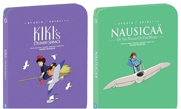 Kiki's Delivery Service and Nausicaa steelbooks. Credit Shout Factory