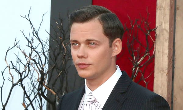 Bill Skarsgard at the "It Chapter Two" Premiere at the Village Theater on August 26, 2019 in Westwood, CA. Editorial credit: Kathy Hutchins / Shutterstock.com