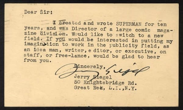 Jerry Siegel Superman DC Comics