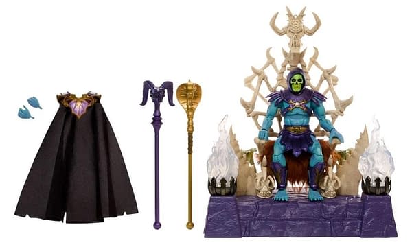 Skeletor Sits Upon His Havoc Throne with Mattel's MOTU: Masterverse