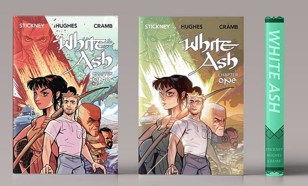 White Ash in hardcover. Credit: Indie creator Charlie Stickey's Kickstarter page.