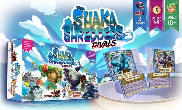 A product shot of Shaka Shredders: Rivals by Sunslap Studios.