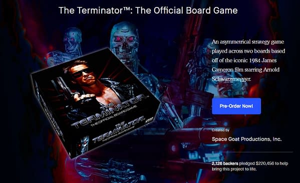 Kickstopped: Space Goat's $1 Million Evil Dead 2 and Terminator Board Games